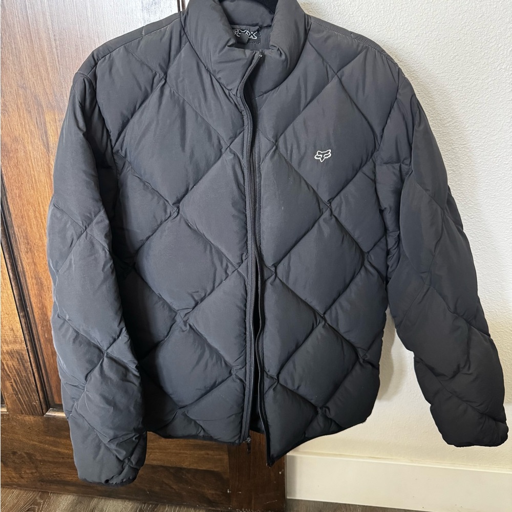 Fox Men's Dark Quilted Puffer Jacket